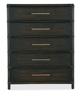 Hooker Furniture Retreat Pole Rattan Five-Drawer Chest 6950-90210-99