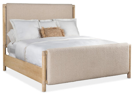 Hooker Furniture Retreat King Upholstered Panel Bed 6950-90366-80