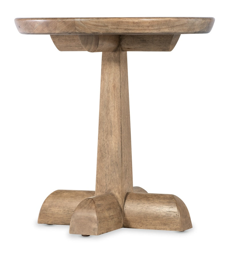 Hooker Furniture Vineyard Row Round Pedestal End Table 6952-80216-80