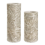 Timber Swirl Vases, S/2 - Kings Fine Art & Decor