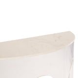 Marble and Acrylic Demilune