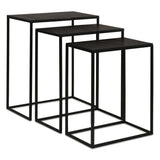 Coreene Nesting Tables, Black, S/3