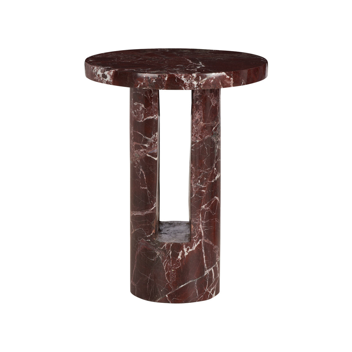 George Marble Side Table - Garnet