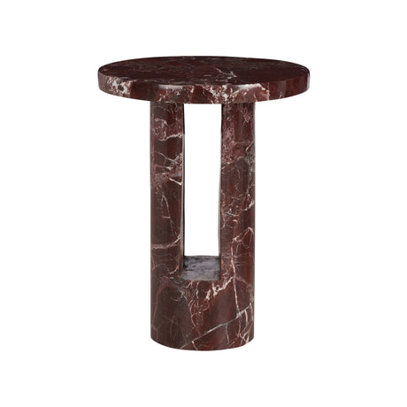 George Marble Side Table - Garnet