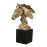 Chiseled Horse Bust, Sculpture - Kings Fine Art & Decor
