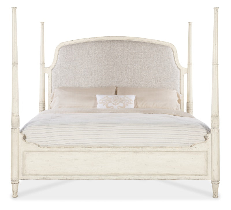 Hooker Furniture Americana King Upholstered Poster Bed 7050-90666-02
