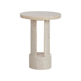 George Marble Side Table - White