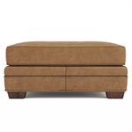 GRANDVIEW LEATHER OTTOMAN
