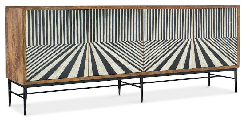 Hooker Furniture Commerce and Market Linear Perspective Credenza 7228-85080-85