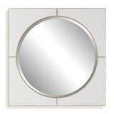 Cyprus Square Mirror, White - Kings Fine Art & Decor