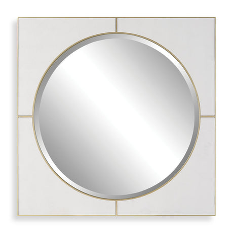 Cyprus Square Mirror, White - Kings Fine Art & Decor