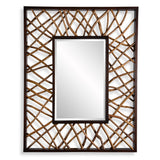 Teak Maze Rectangle Mirror - Kings Fine Art & Decor