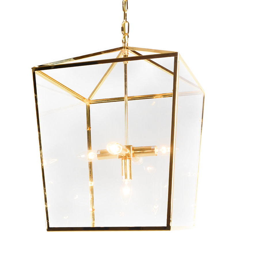 7747-109L5G LT760901 5 Light Iron Chandelier w/Gold Finish (25Hx16Wx16L)