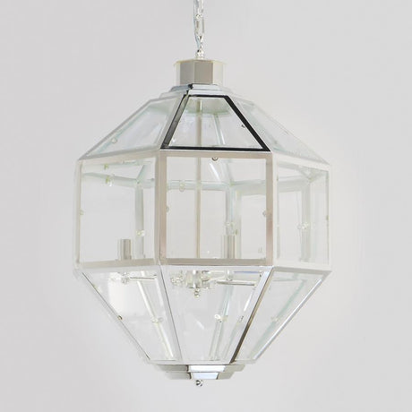 7749-827L4S LT780902 4 Light Chandelier In Silver (23Hx18D)