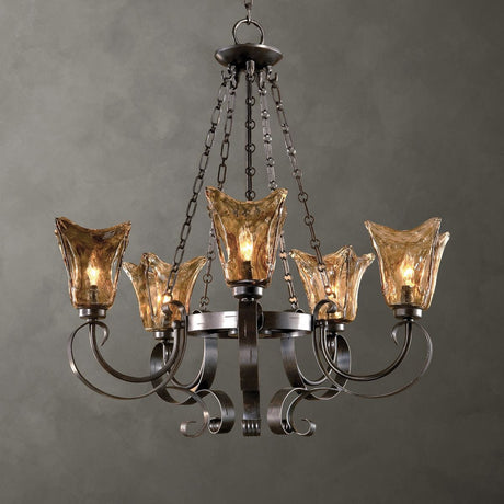 Vetraio, 5 Lt Chandelier - Kings Fine Art & Decor