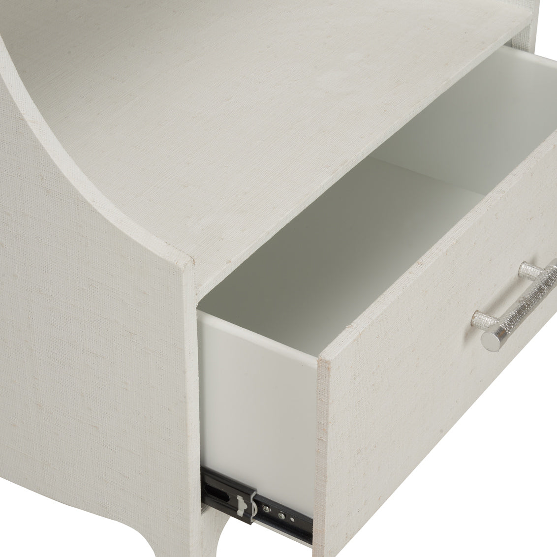 George III Bedside Table - White