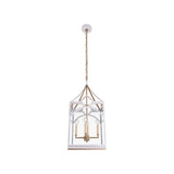 Quatrefoil Lantern - White