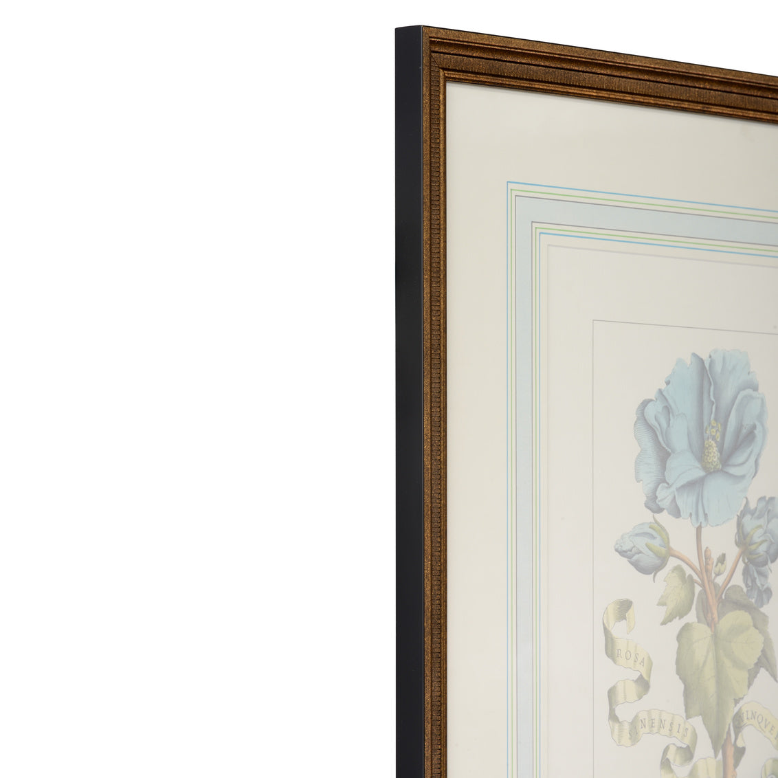 Bl Floral W/Ribbon-A
