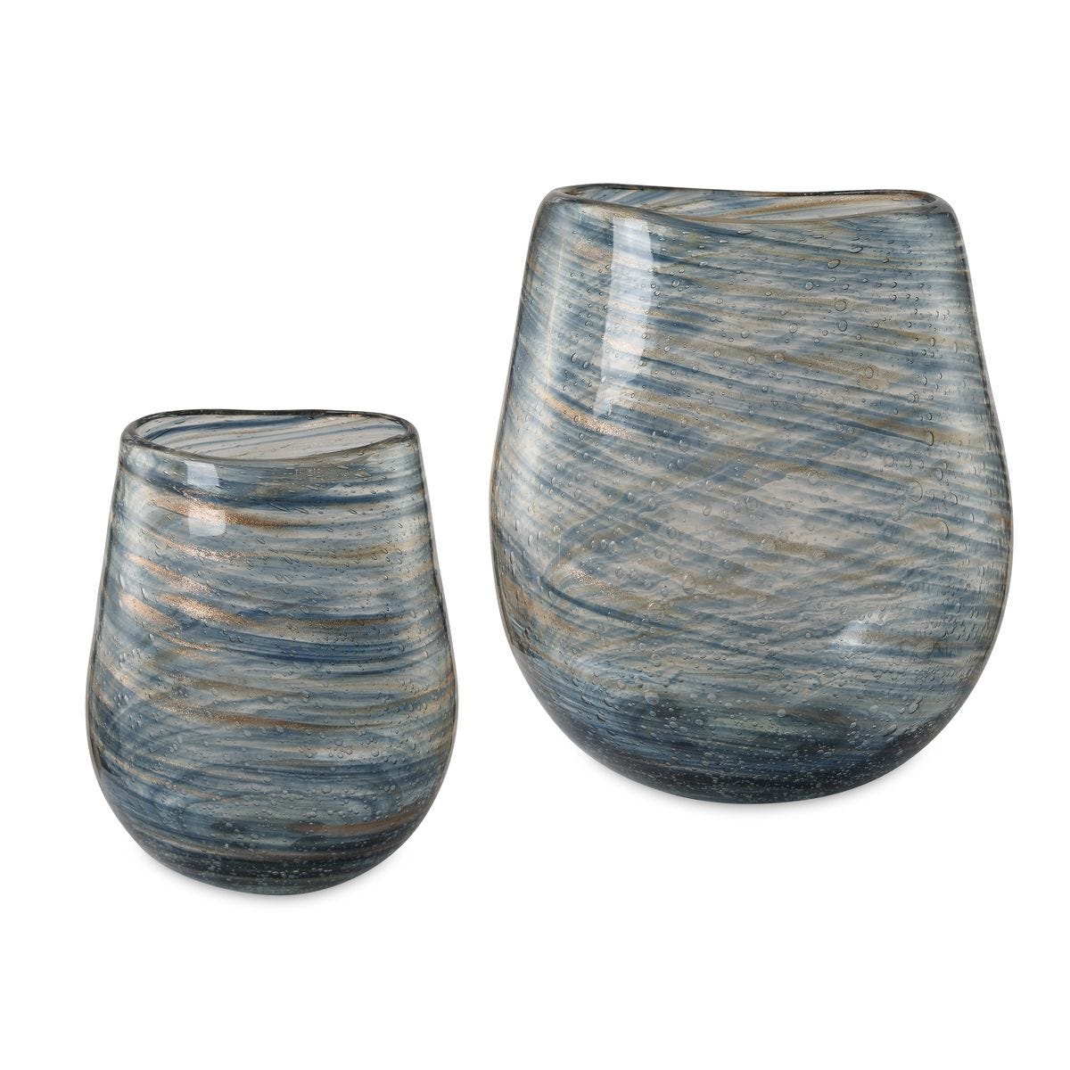 Aurora Swirl, Vases, S/2 - Kings Fine Art & Decor