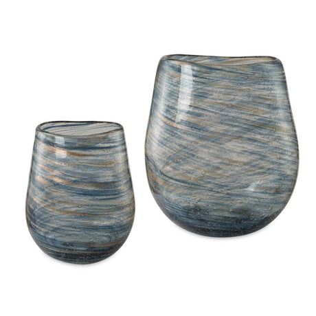 Aurora Swirl, Vases, S/2 - Kings Fine Art & Decor
