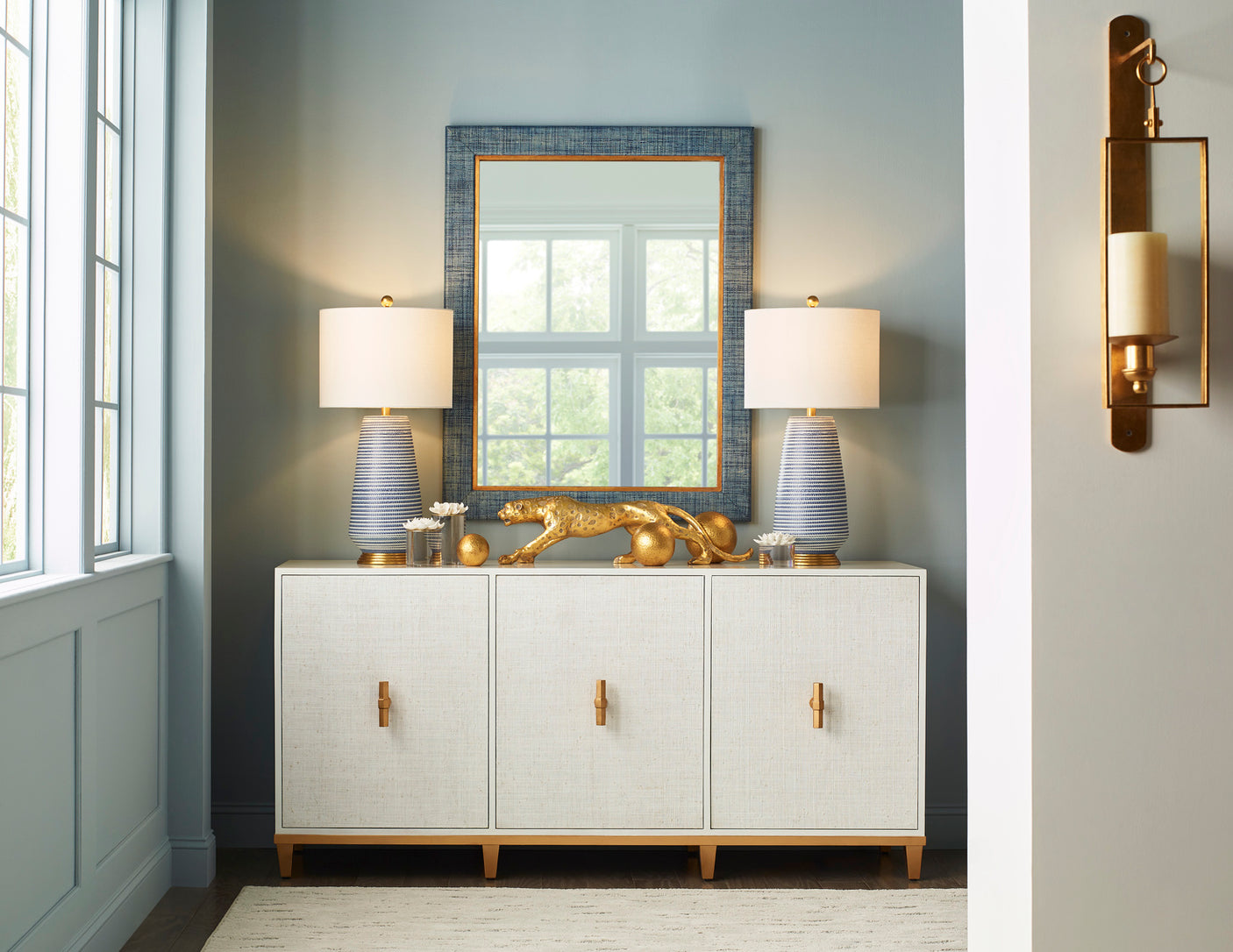 Warwick Mirror - Blue