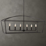 Clayton, 6 Lt Linear Chandelier - Kings Fine Art & Decor