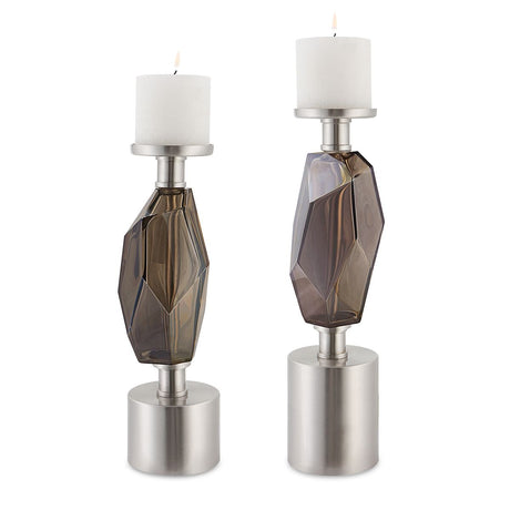 Ore Candleholders, S/2 - Kings Fine Art & Decor