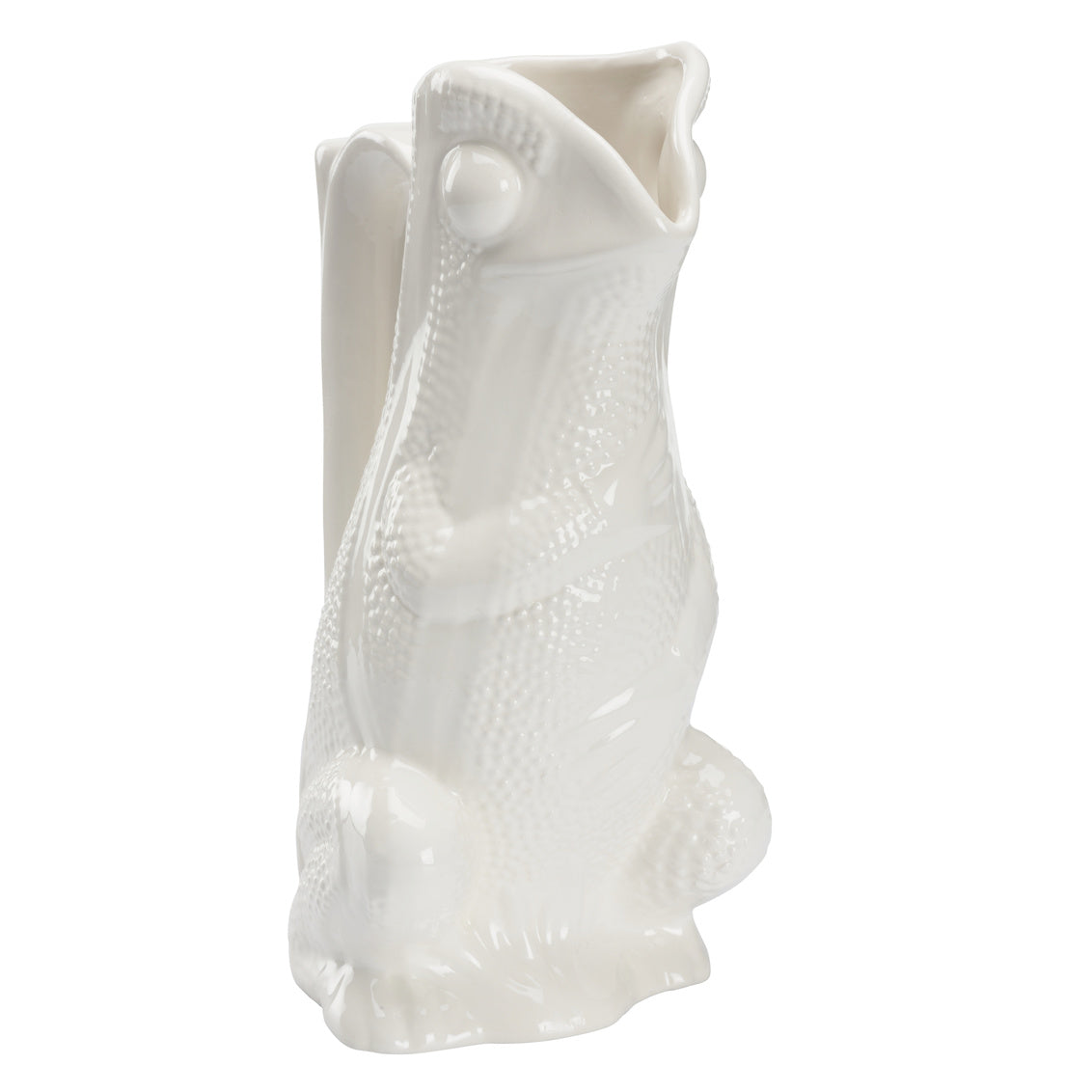 Frog Pitcher - White