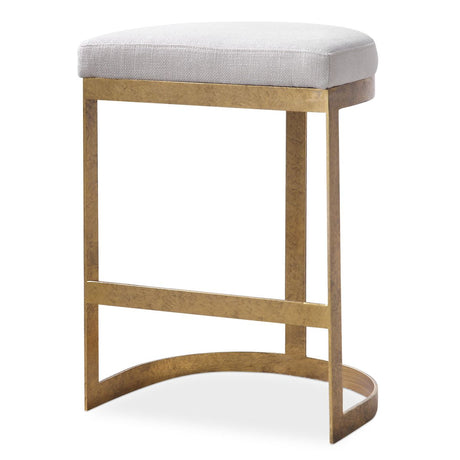 Ivanna Counter Stool, Gold - Beige