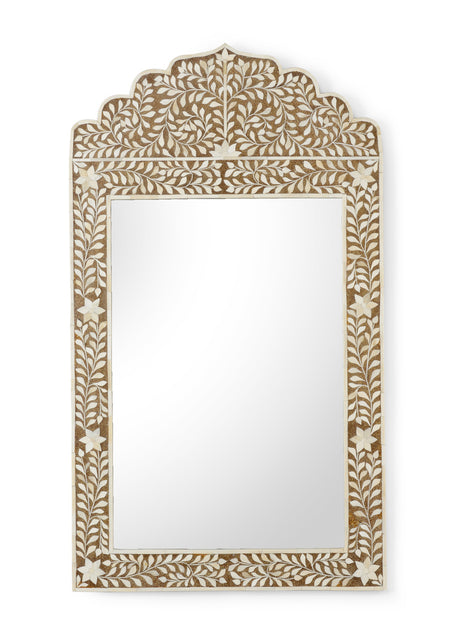 Crown Mirror - Brown