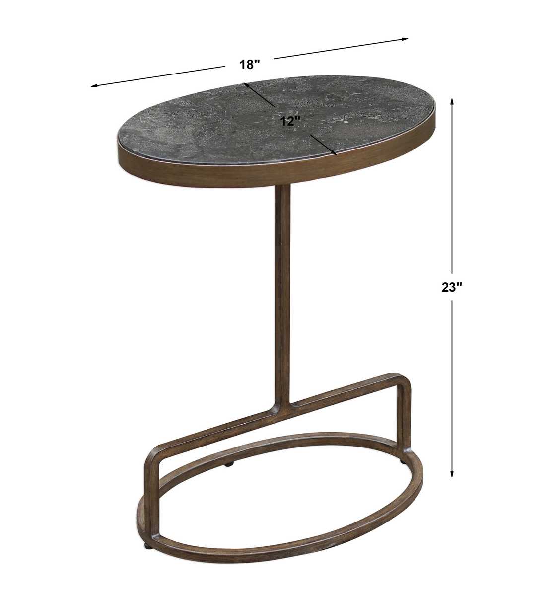 Jessenia Accent Table, Bluestone