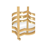 Quatrefoil Bar Cart - Gold