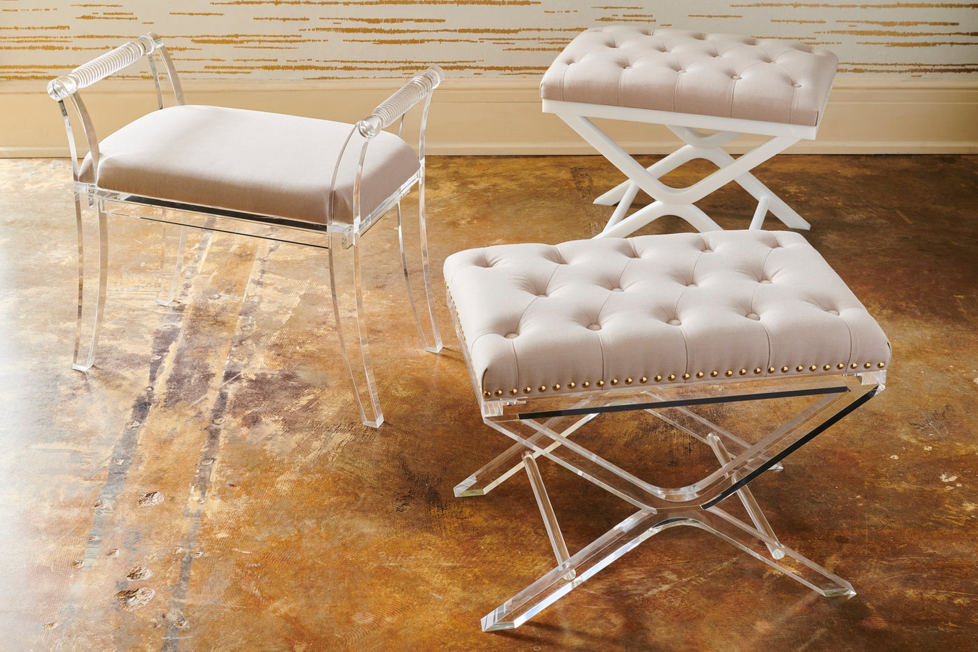 Soho Tufted Bench