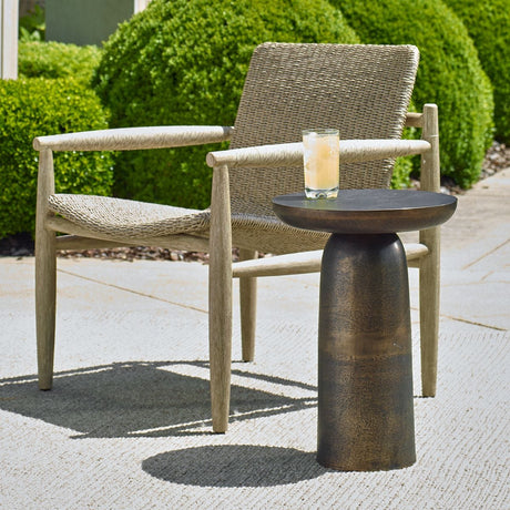 Joppa Outdoor Accent Table, Golden Dark Bronze