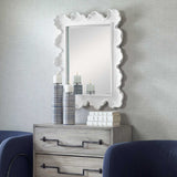 Sea Coral Mirror, White