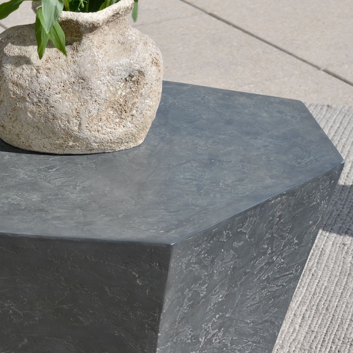 Parra Outdoor Coffee Table, Slate