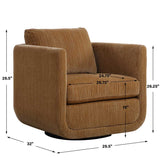 Abound Swivel Chair, Ginger