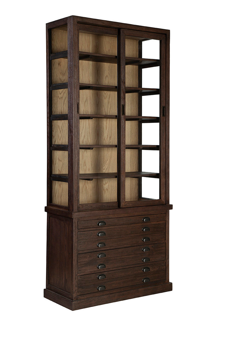 Brown Single Balmoral Cabinet - Kings Fine Art & Decor