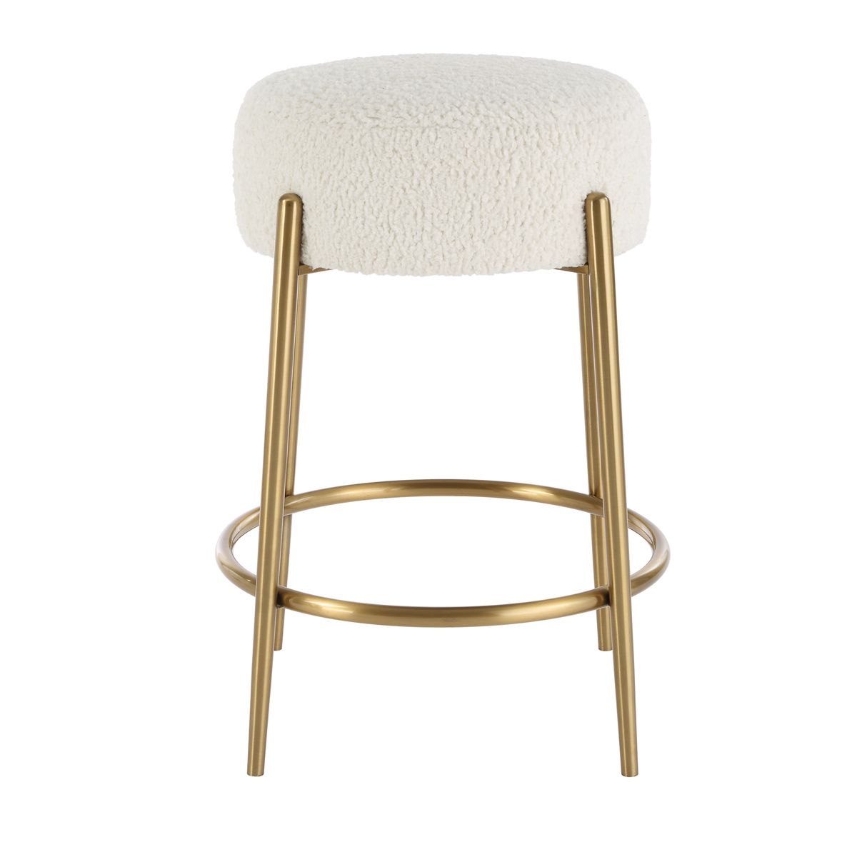 Arles Counter Stool, Brass
