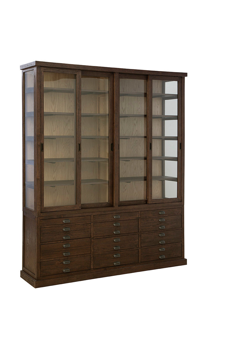Brown Balmoral Display Cabinet - Kings Fine Art & Decor