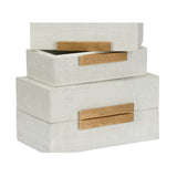 Raffia Boxes - White (S2)