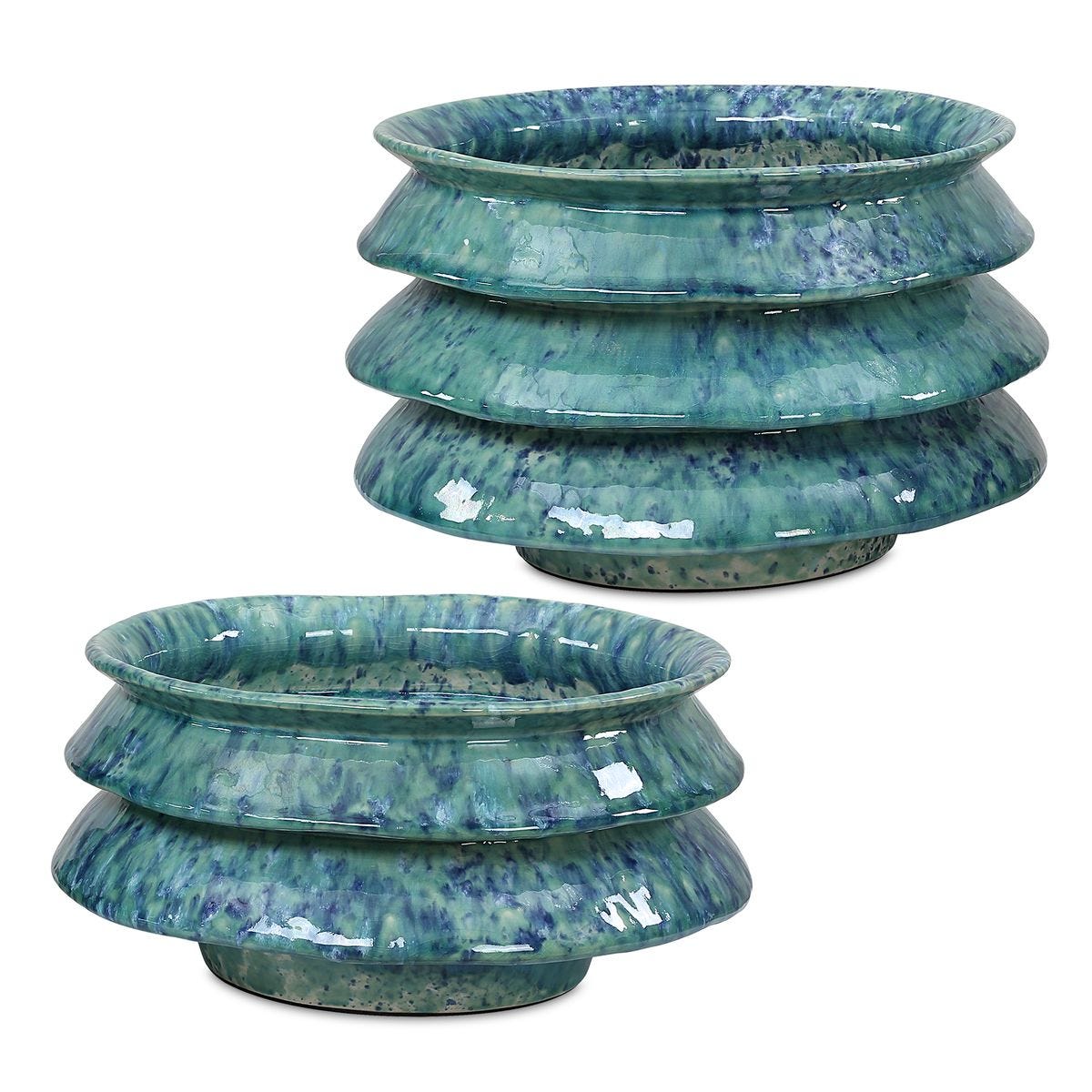 ZigZag Bowls, S/2 - Kings Fine Art & Decor