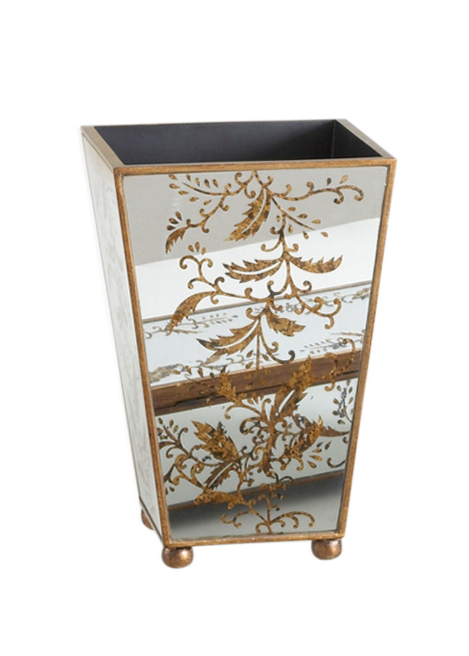 Madison Mirrored Wastebasket