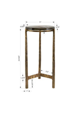 Eternity Accent Table, Brass