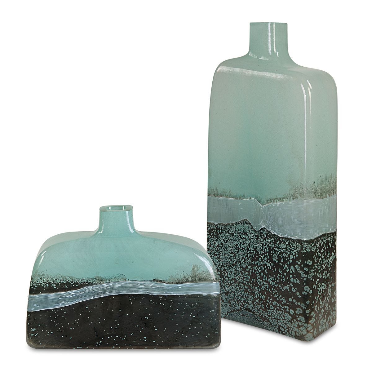 Fuze Vases, S/2 - Kings Fine Art & Decor