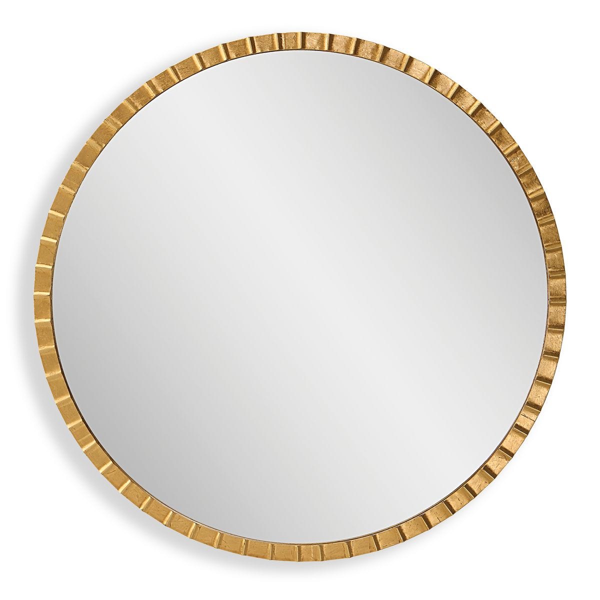 Dandridge Round Mirror, Gold - Kings Fine Art & Decor