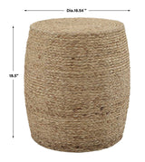 Resort Accent Stool, Natural