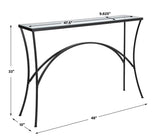 Alayna Console Table, Black