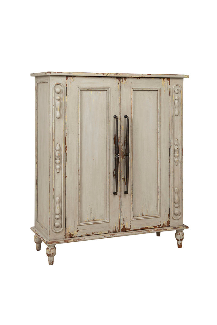 Distressed Bijou Hall Cabinet - Kings Fine Art & Decor
