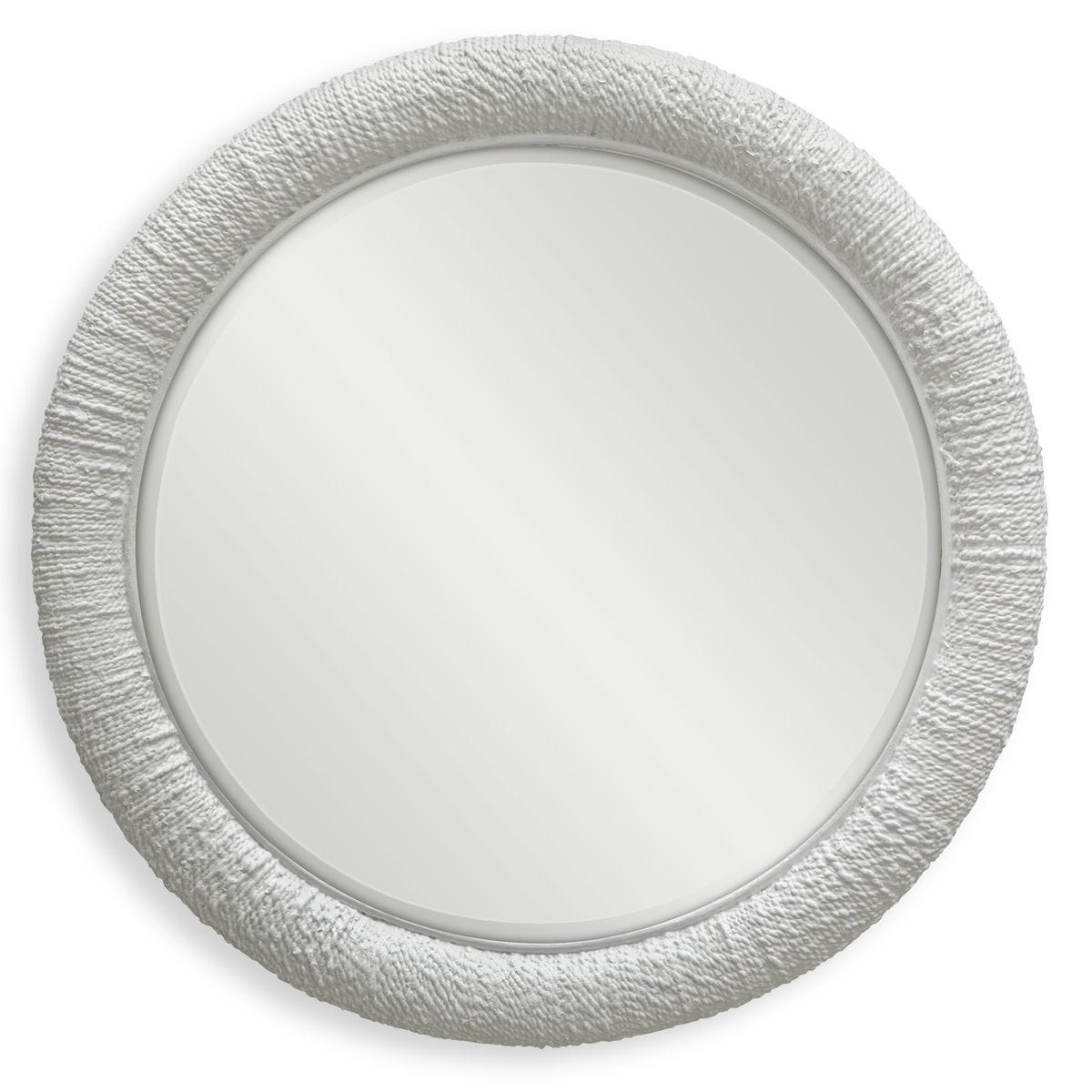 Mariner Round Mirror, White - Kings Fine Art & Decor